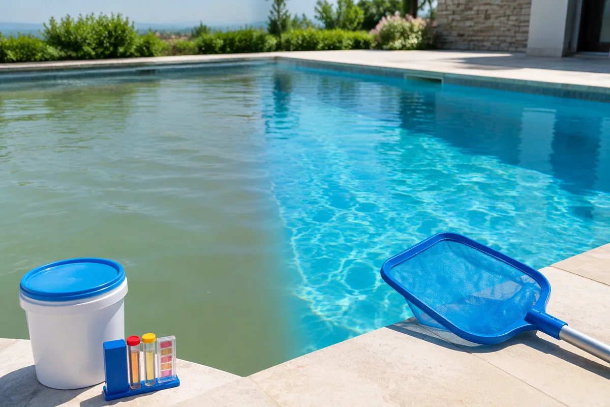 Comment nettoyer une piscine trouble après un traitement au chlore choc